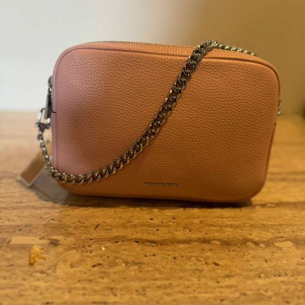 NWT 100% Authentic MICHAEL KORS Bryant Double Zip Chain Camera Crossbody Bag